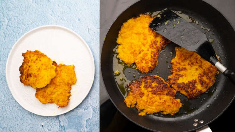 Steckrüben-Kürbis-Puffer