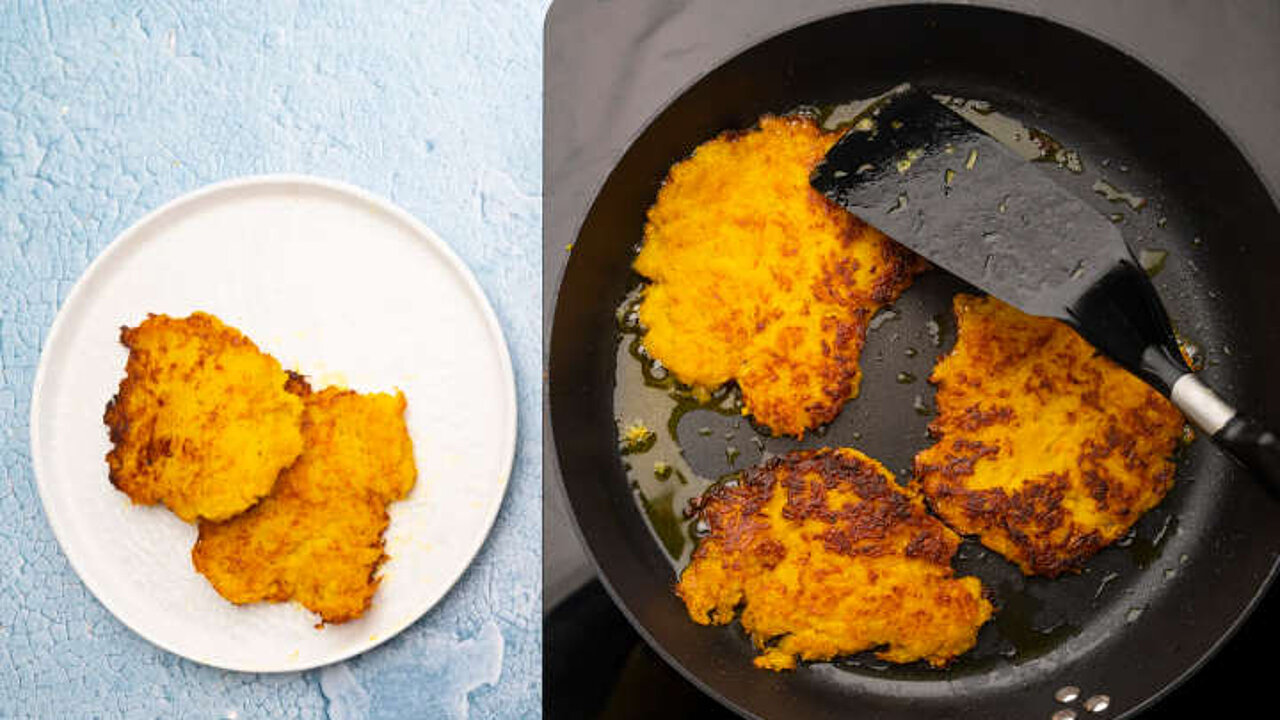 Steckrüben-Kürbis-Puffer