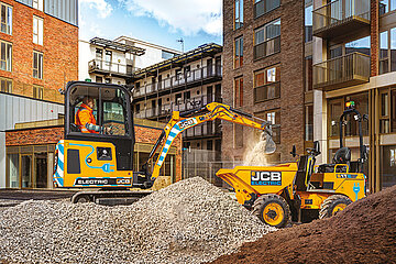 Mini-Bagger und -Dumper
