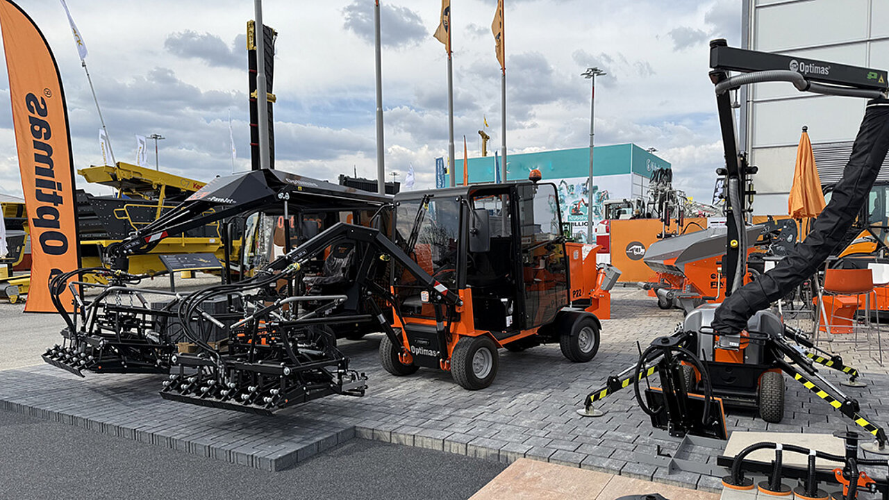 Optimas Pflasterverlegemaschine