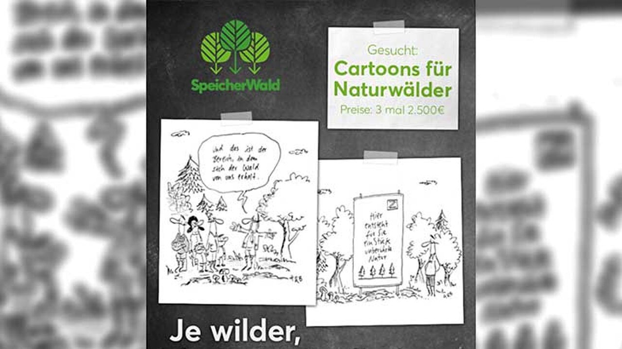 Cartoons für Naturwälder