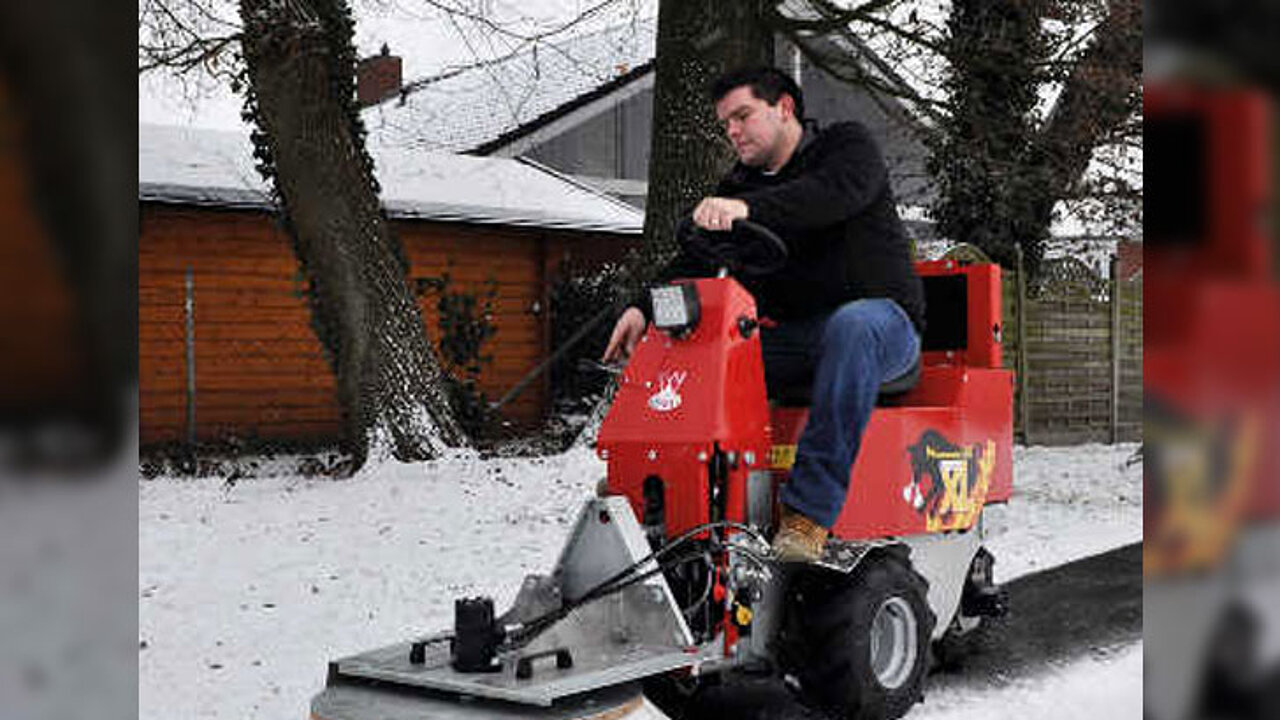 Cleanmeleon mit Radialbesen