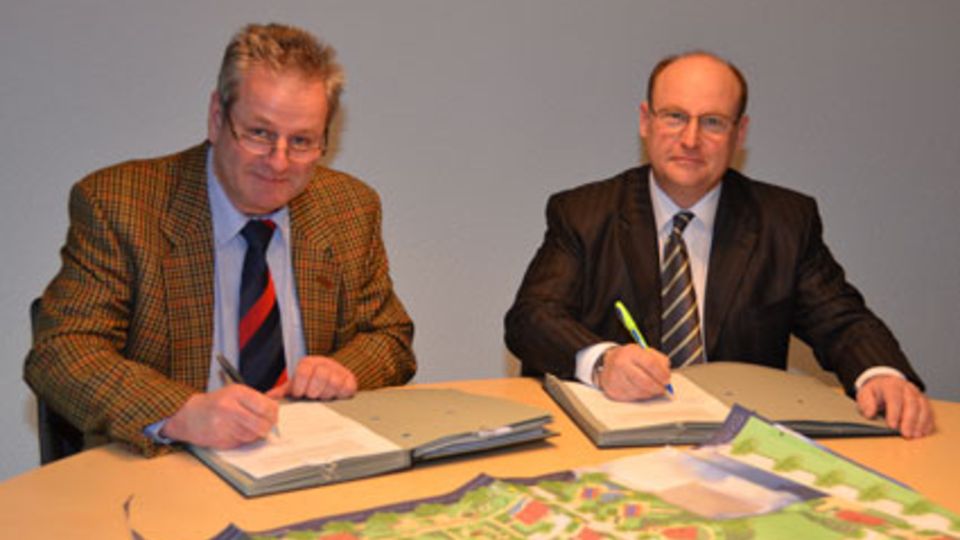 Unterzeichnung einen Partnerschaftsvertrag