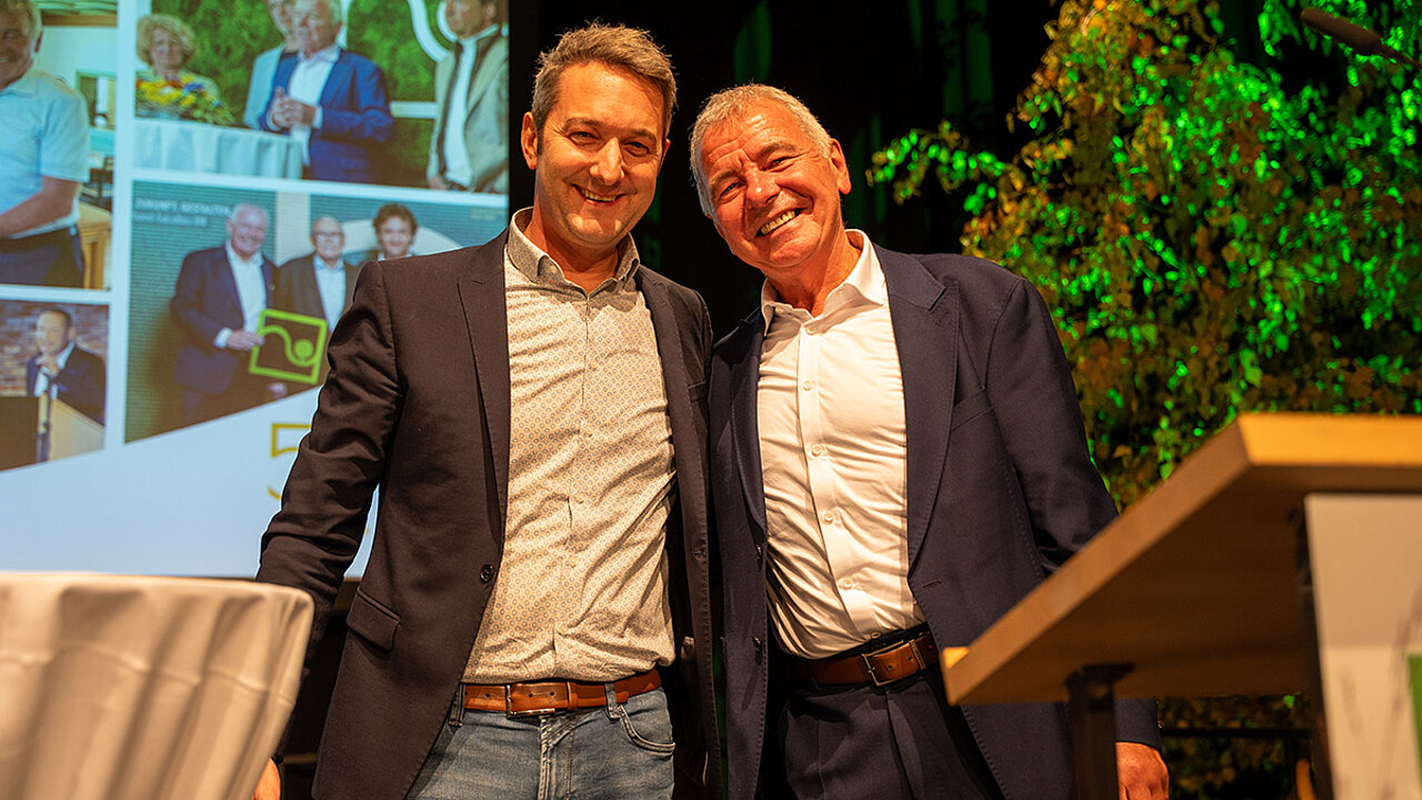 Reiner Bierig mit Nachfolger Marco Riley