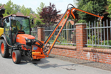 Gießarm mit Pumptankwagen