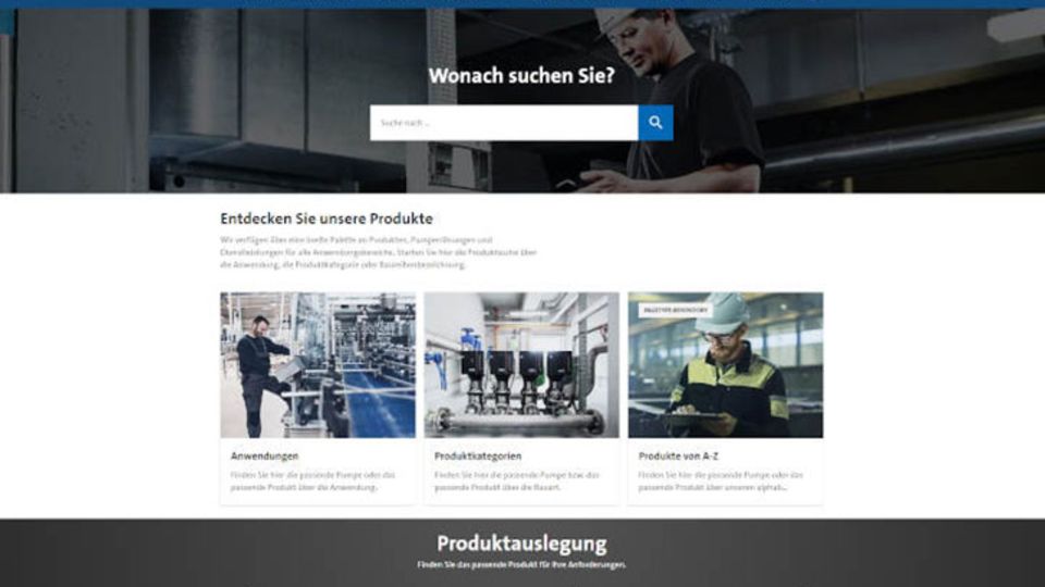 Grundfos-Website