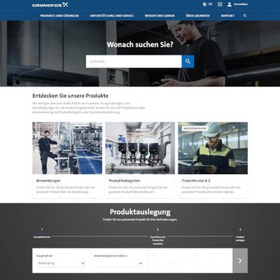 Grundfos-Website