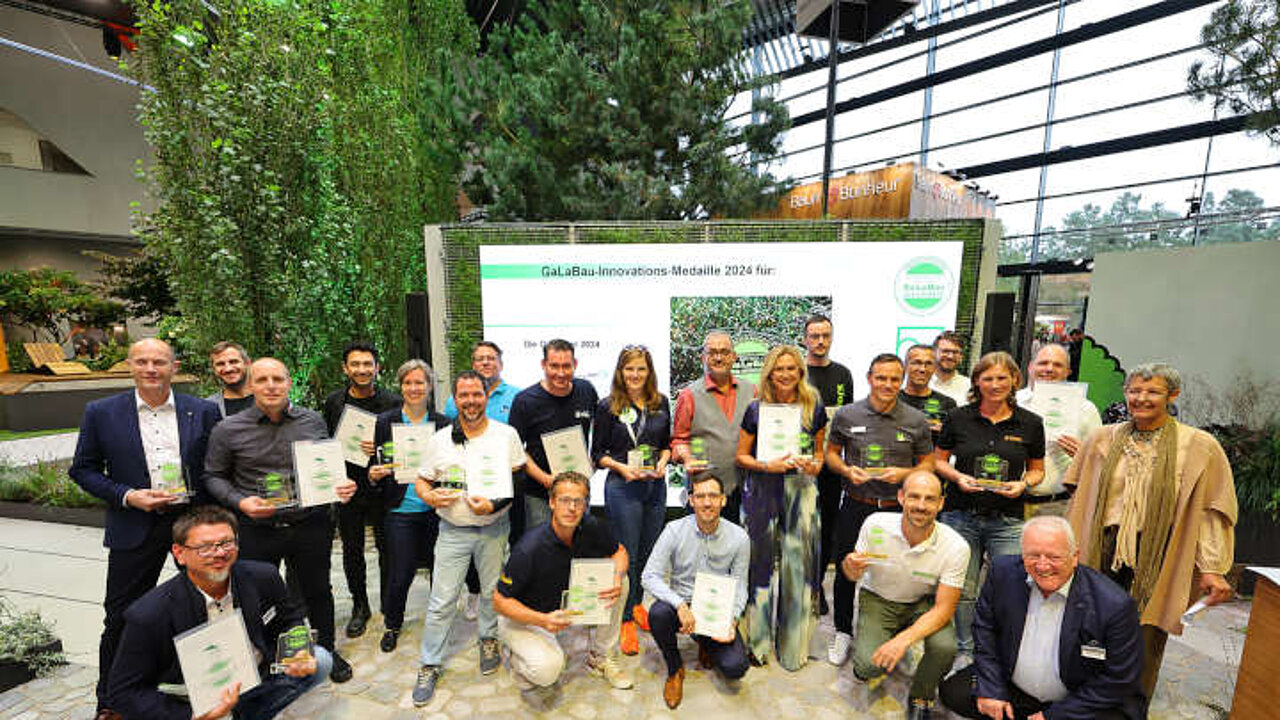Gewinnern der GaLaBau-Innovations-Medaille