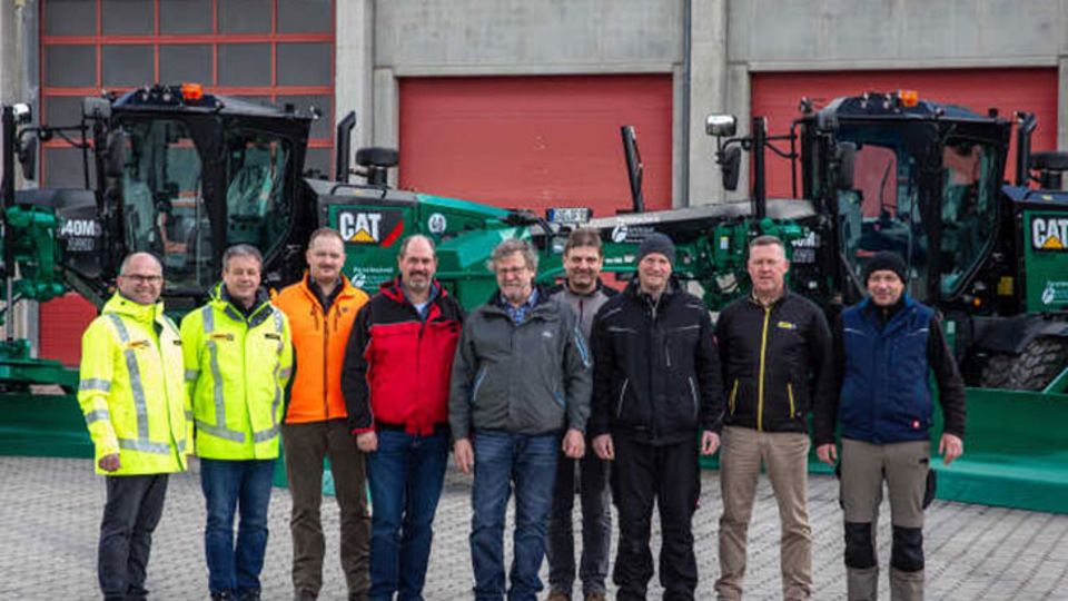 Fahrer-Team und die Mitarbeiter