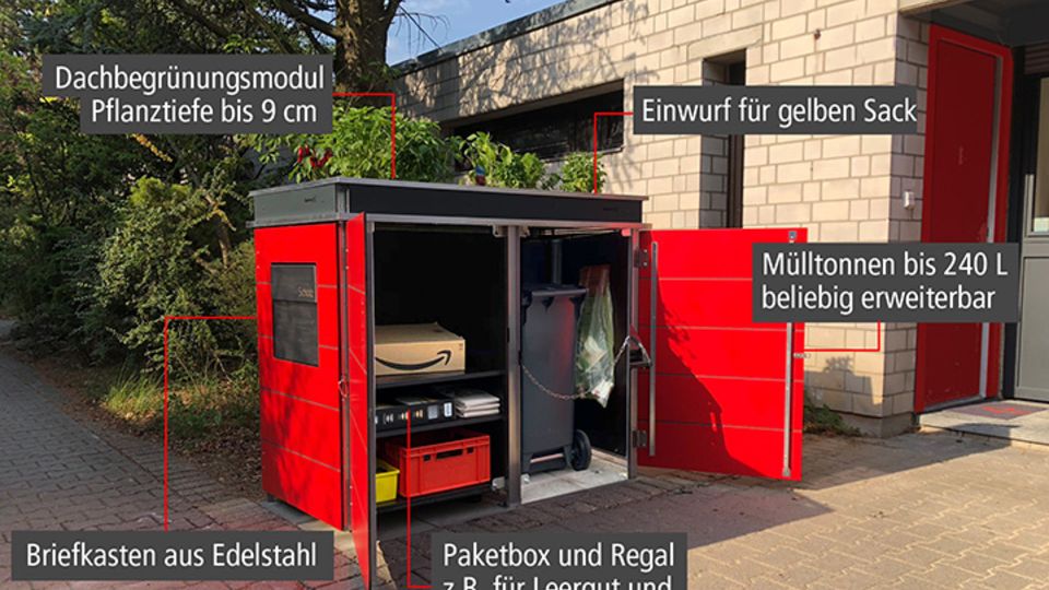integrierte Paketbox