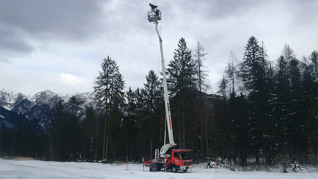 Arbeitsbühnen ausgefahren