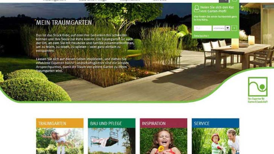 Traumgarten-Webseite
