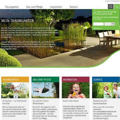 Traumgarten-Webseite