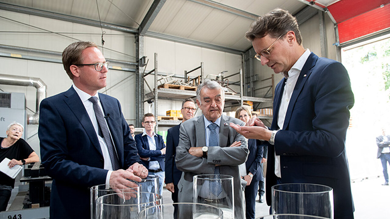 Michael Metten, Herbert Reul und Hendrik Wüst