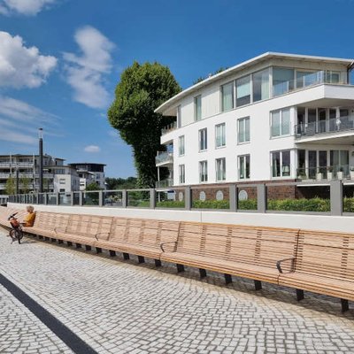 75 Meter Sitzbank
