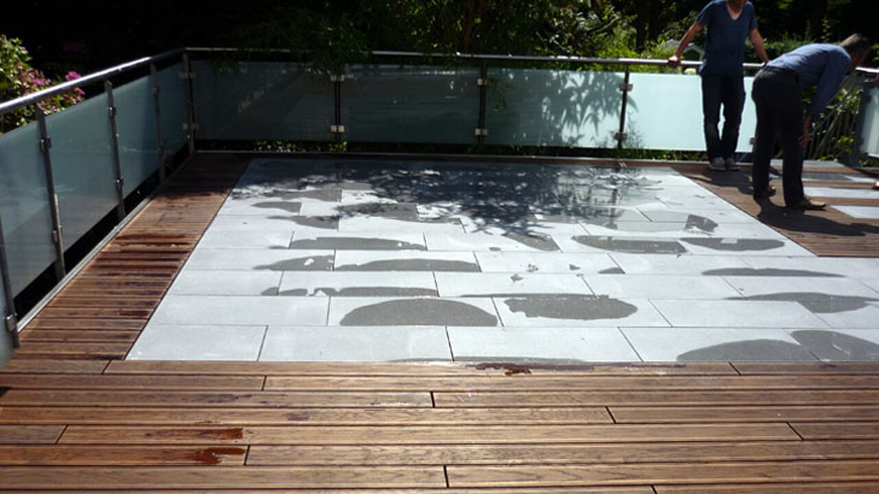 Verlegesystem Betonplatten