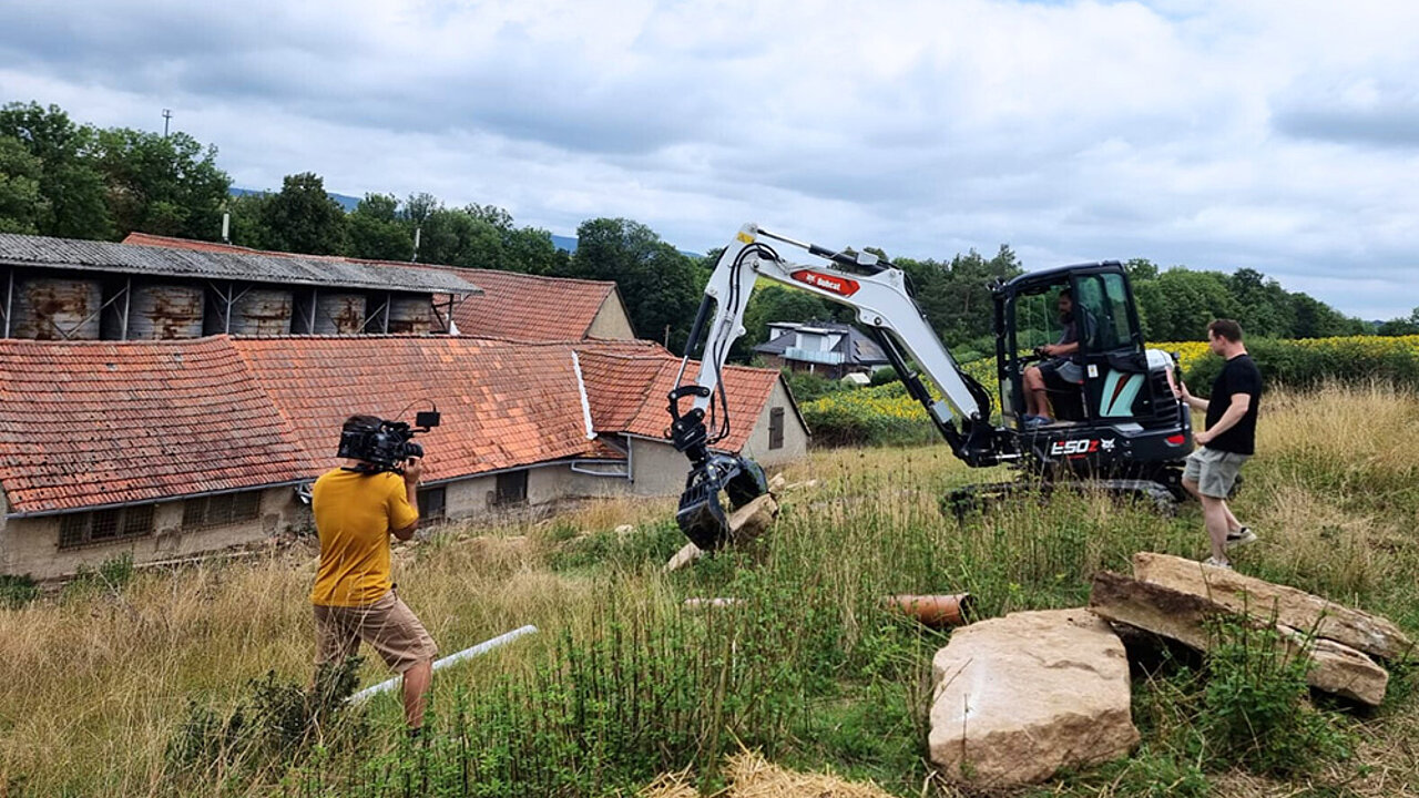 Bobcat Minibagger und Lader