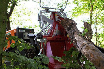 RoboFlail vario mit Rückeschild