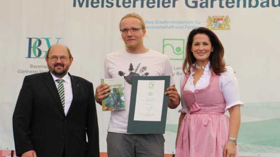 Ehrung als Fachagrarwirt Baumpflege und Baumsanierung