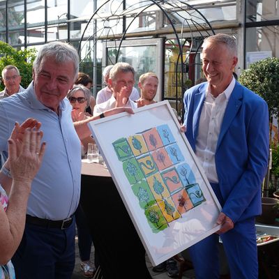 Reiner Bierig und Ehepaar Hopp
