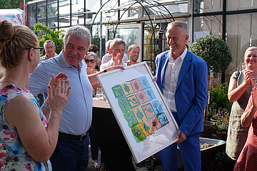 Reiner Bierig und Ehepaar Hopp