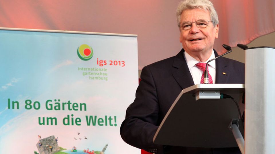 Gauck eröffnet gartenschau