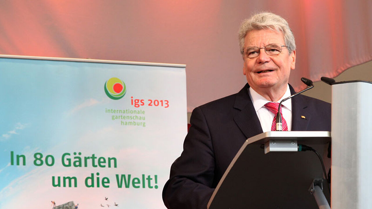 Gauck eröffnet gartenschau