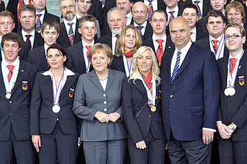 Angela Merkel bei Berufsweltmeisterschaft