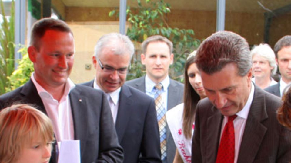Thomas Heumann und Günther Oettinger