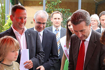 Thomas Heumann und Günther Oettinger
