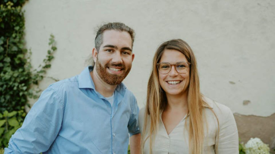 Jonathan Hasenfuß und Nadja Frank