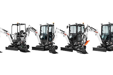 Bobcat 1-2 Tonnen Minibagger