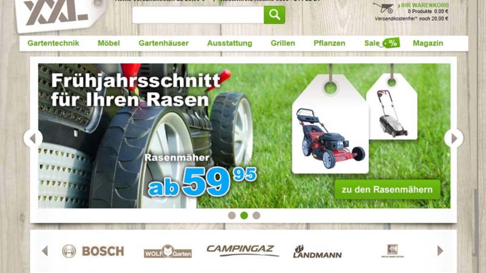 Screenshot Garten-XXL