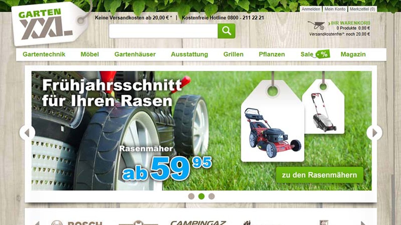 Screenshot Garten-XXL