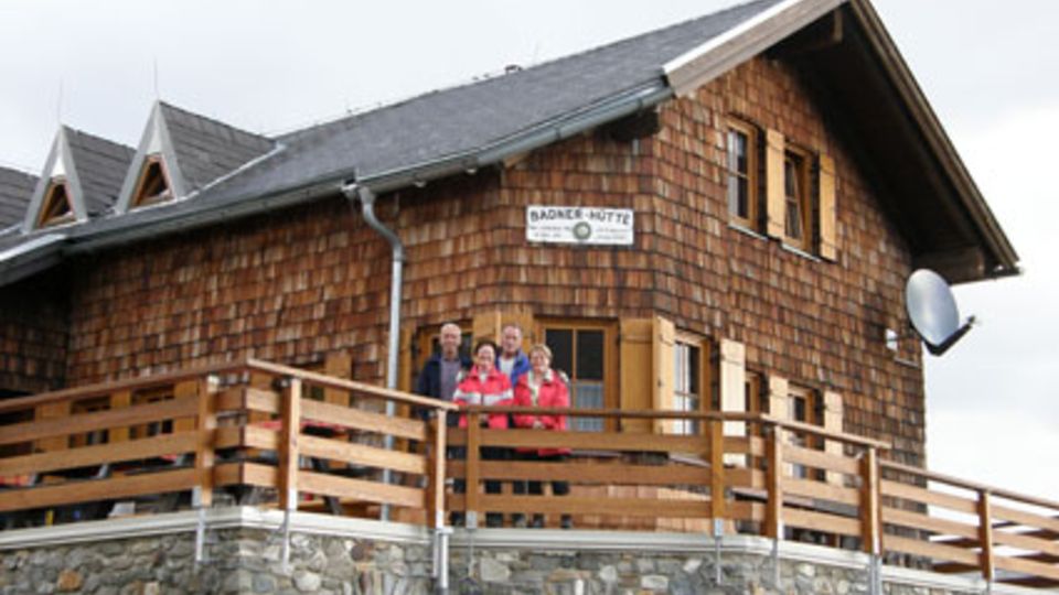 Sonnenterrasse der Badener Hütte