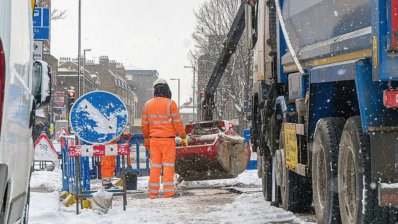 Winterbaustelle