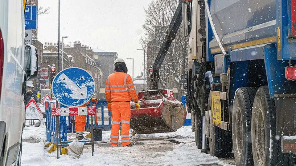 Winterbaustelle