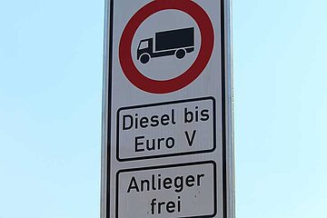 Diesel-Fahrverbot Schild