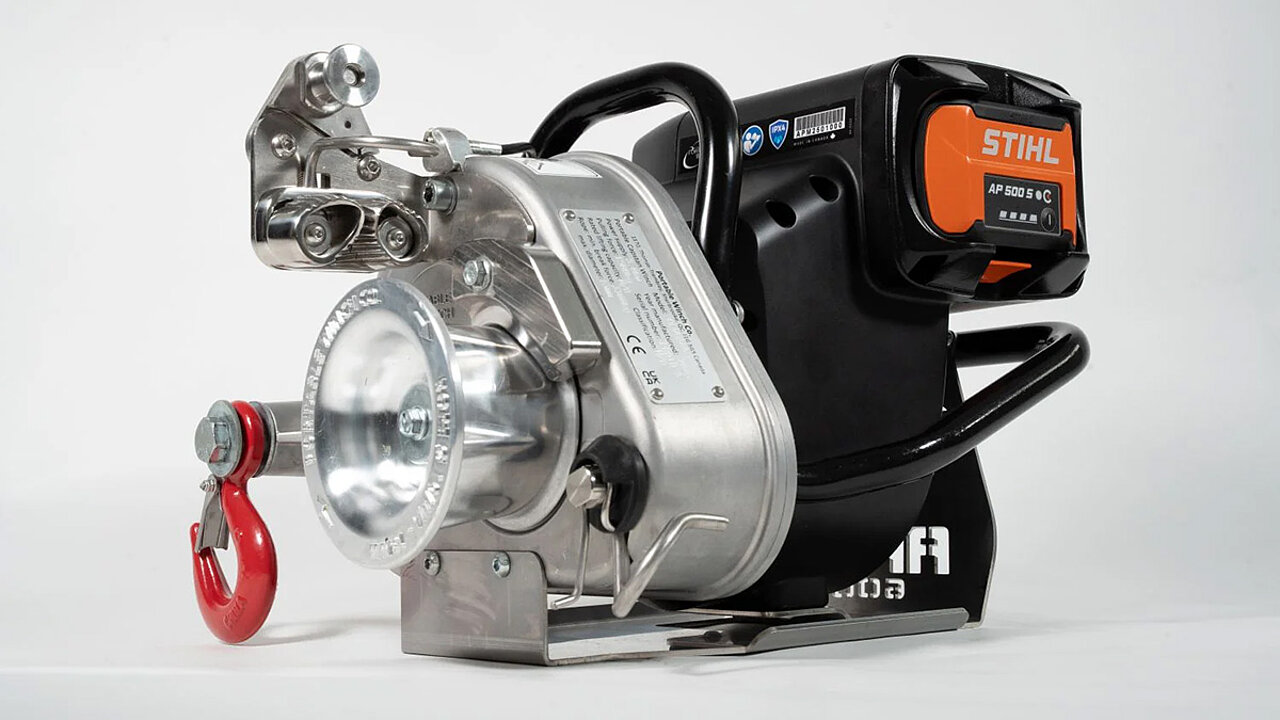PORTABLE WINCH Winden mit ALLPRO-Akku von Stihl