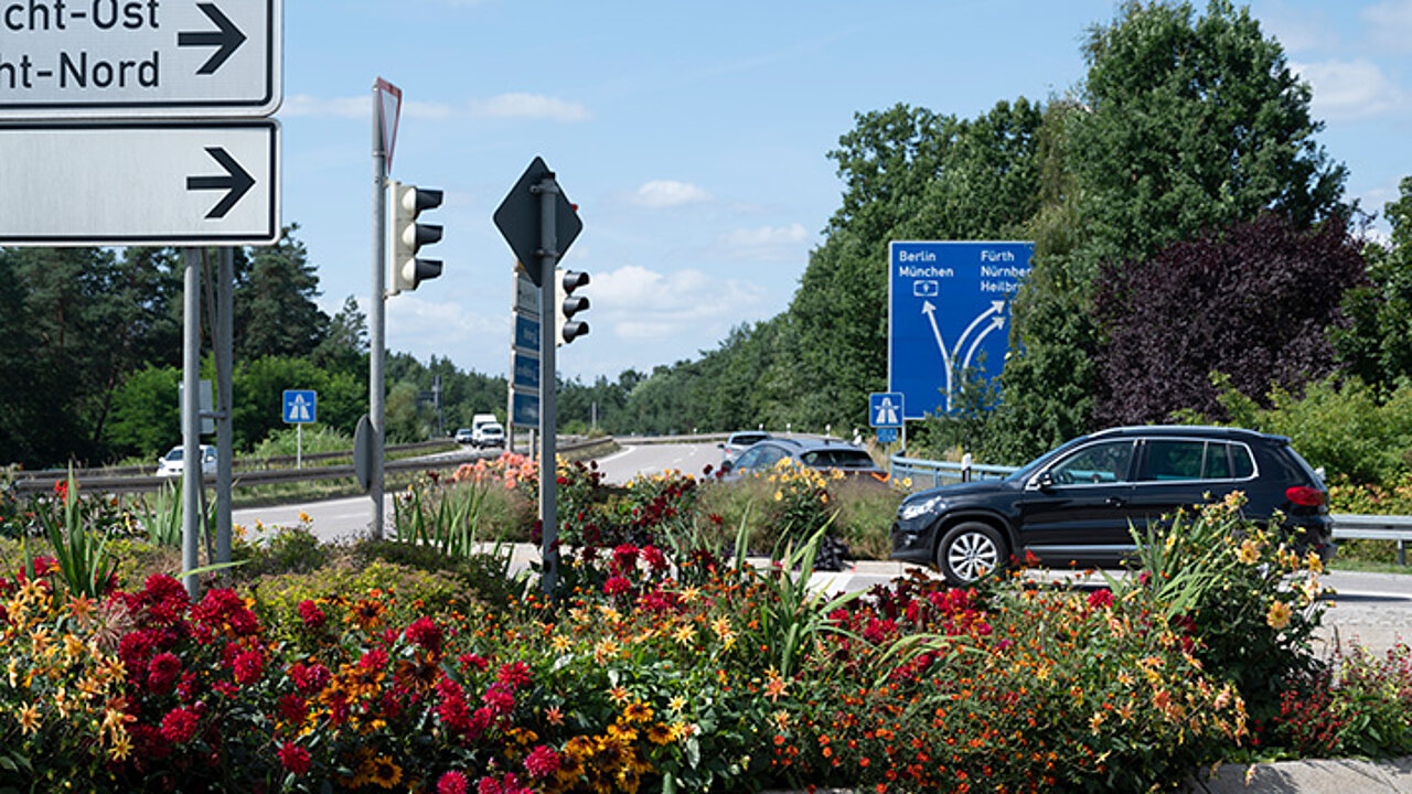 verkehrsbegleitende Begrünung