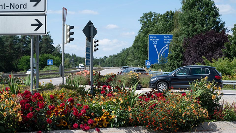 verkehrsbegleitende Begrünung