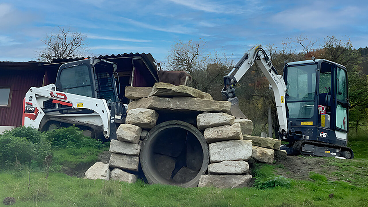 Bobcat Minibagger und Lader