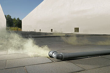Versuchsaufbau Airclean-Pflaster