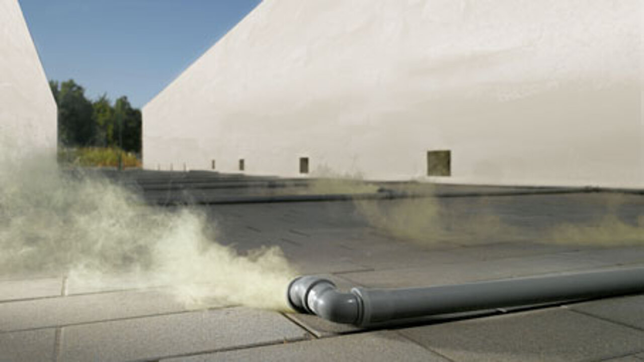 Versuchsaufbau Airclean-Pflaster