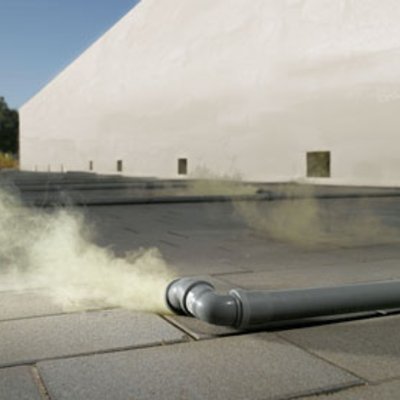 Versuchsaufbau Airclean-Pflaster