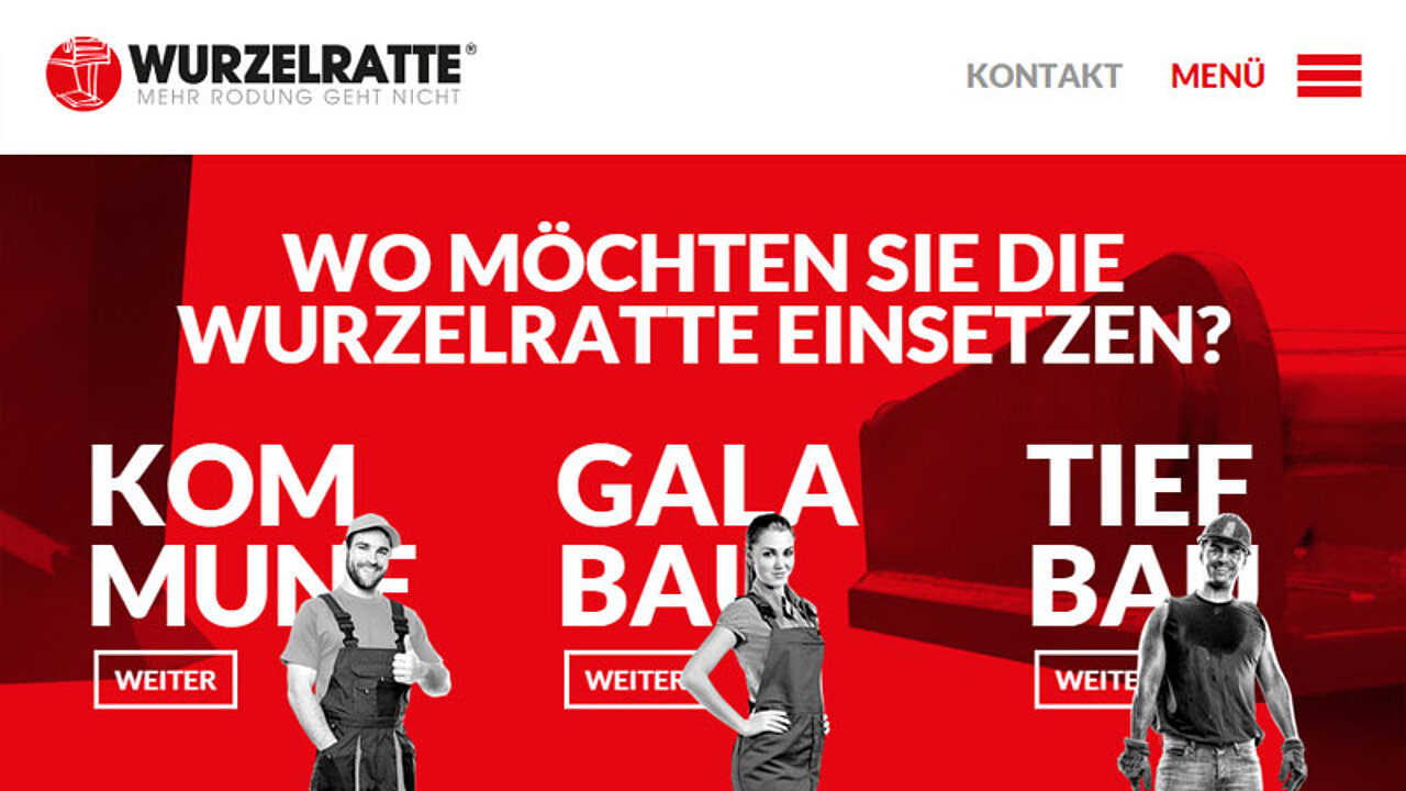 Wurzelratte Online-Auftritt