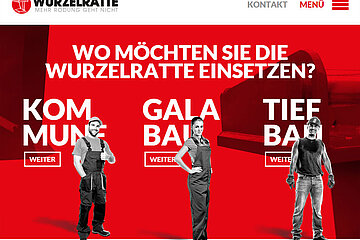 Wurzelratte Online-Auftritt