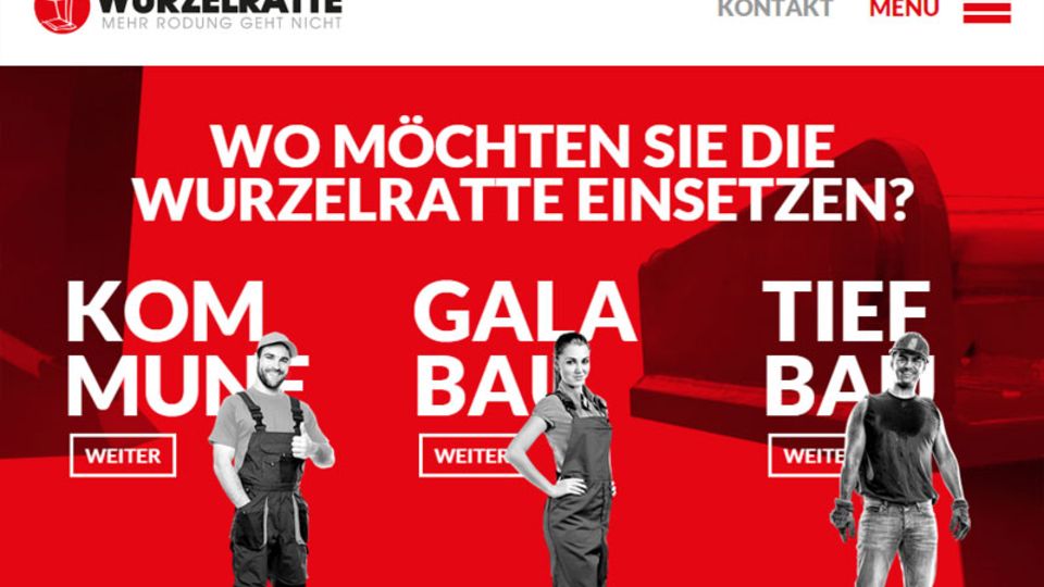 Wurzelratte Online-Auftritt