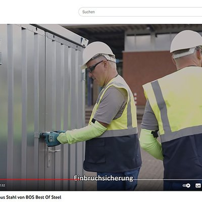 BOS Schnellbau Container