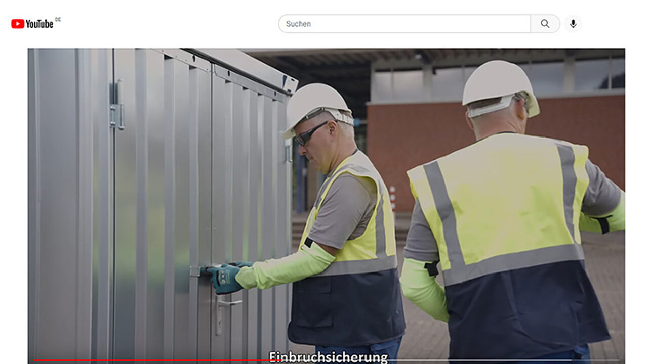 BOS Schnellbau Container